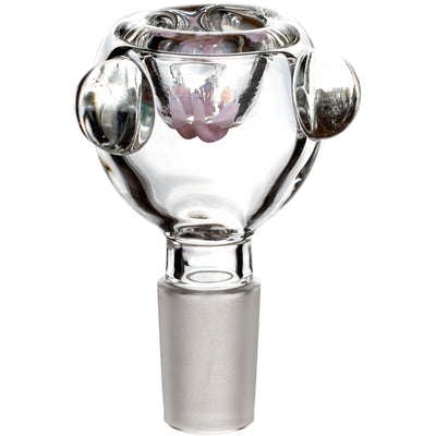 14mm Male Color Screen Round Bowl, by Diamond Glass - BKRY Inc.