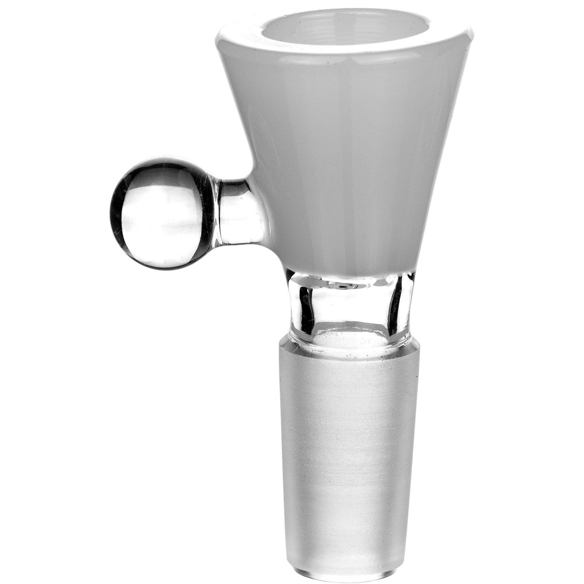 14mm Screen Funnel Handle Screen Bowl - white