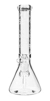 15" Heavy 7mm Beaker Bong w/ Sandblasted Logo, by Diamond Glass - Bat Kountry