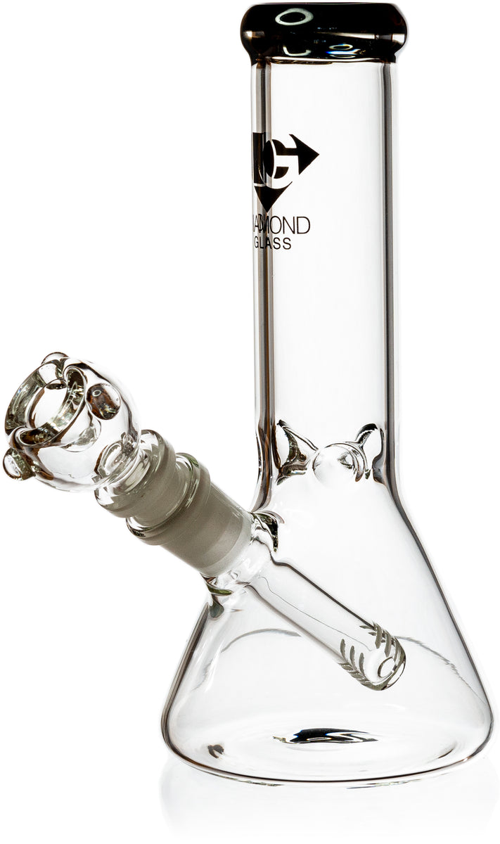 8 Inch Small Beaker Bong Water Pipe With Decorative Symbols