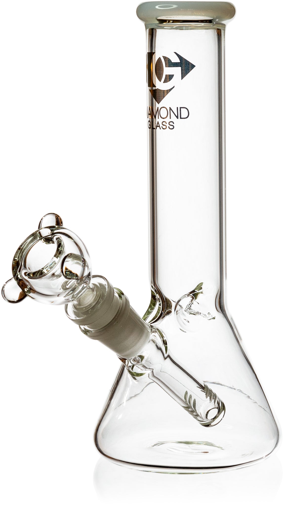 8 Inch Small Beaker Bong Water Pipe With Decorative Symbols