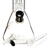 14" Beaker Bong w/ Matrix UFO Perc, by Diamond Glass - Bat Kountry