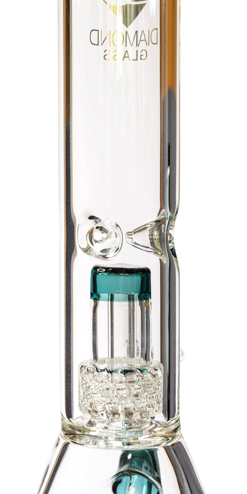 14" Beaker Bong w/ Matrix UFO Perc, by Diamond Glass - Bat Kountry