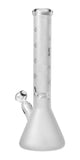 15" Heavy 7mm Beaker Bong Sandblasted Frosted, by Diamond Glass - Bat Kountry