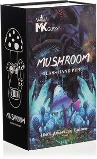 Heady Mushroom Premium Hand Pipe, by MK100 Glass
