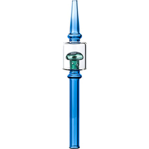 Magic Mushroom Dab Honey Straw, by MK100 Glass