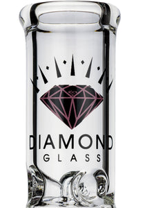 8" Showerhead Beaker Bong w/ ice pinch, by Diamond Glass - Bat Kountry