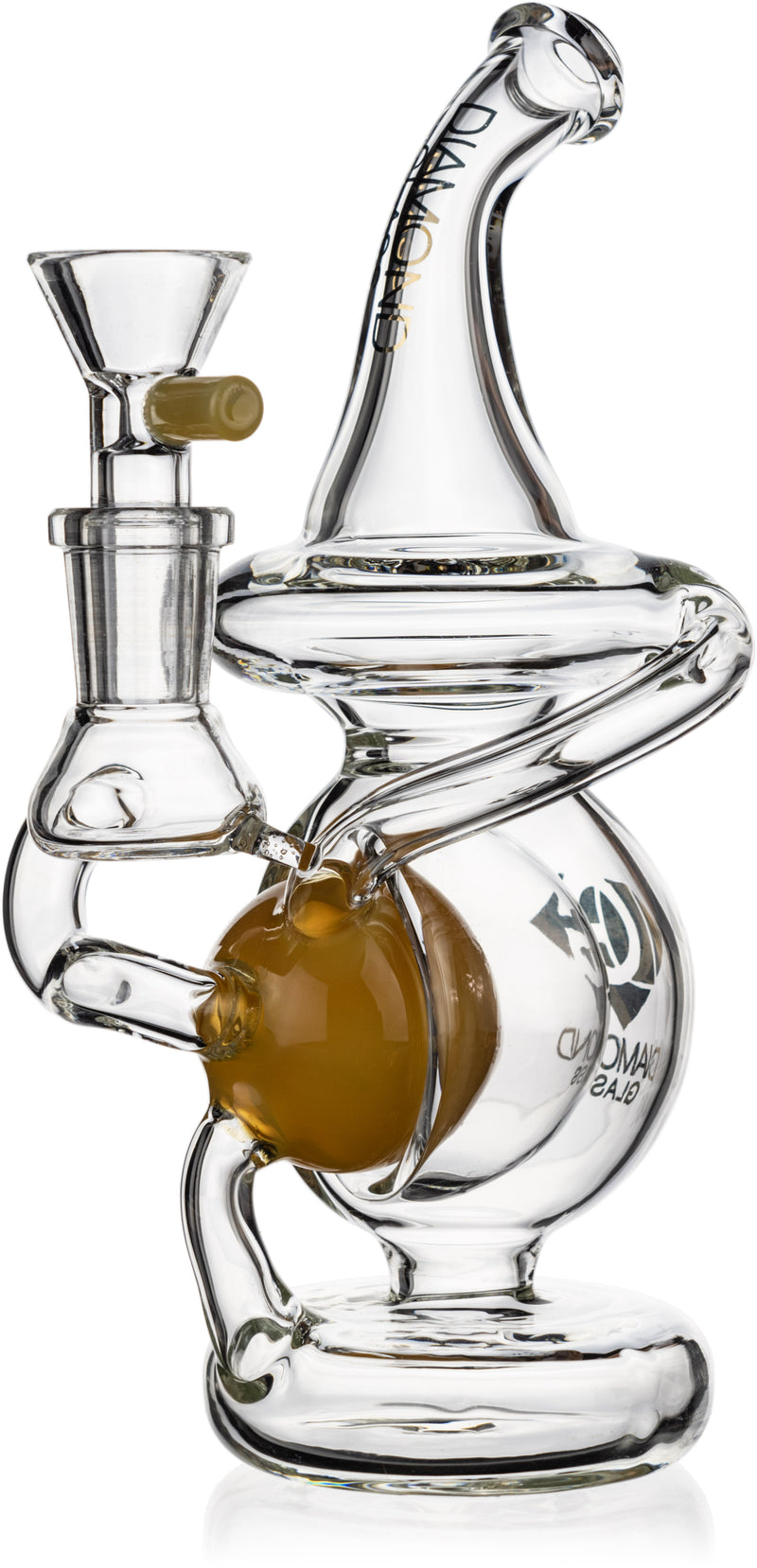 7" Floating Neutron Orb Recycler Rig, by Diamond Glass (free banger included) - Bat Kountry