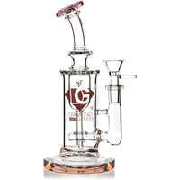 8" Incycler Cross Rig, by Diamond Glass (free banger included)