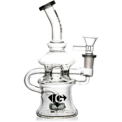 7” Diamond Cyclist Recycler, by Diamond Glass (free banger included)
