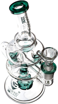 7” Diamond Cyclist Recycler, by Diamond Glass (free banger included)