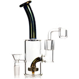 7" Metallic Showerhead Dab Rig, by Cheech Glass (free banger included)
