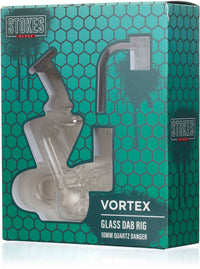 5" Vortex Dab Rig, by Stokes Glass (free banger included)