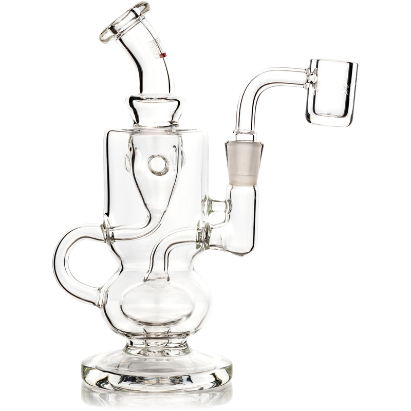 6" Pluto Dab Rig, by Stokes Glass (free banger included)