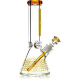 12" Heavy Super Thick 9mm Beaker Bong w/ Ice Pinch, by Diamond Glass - Bat Kountry