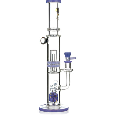 16" Moonrock Ratchet Swiss Perc Bong, by Diamond Glass - BKRY Inc.