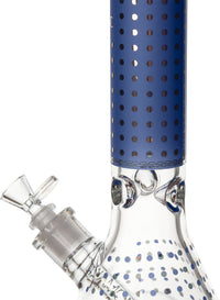 14" Thick 7mm Glass Beaker Bong Spots Pattern, by Diamond Glass - Bat Kountry