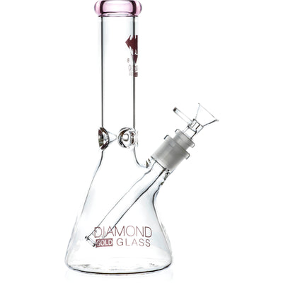10" Beaker Bong, by Diamond Glass - BKRY Inc.