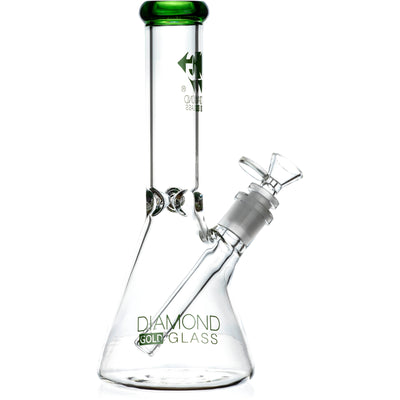 10" Beaker Bong, by Diamond Glass - BKRY Inc.