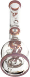 16" Dual Inline Showerhead Bong, by Diamond Glass