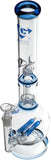 16" Dual Inline Showerhead Bong, by Diamond Glass