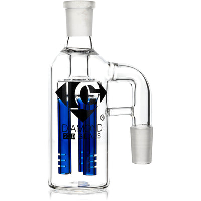 Ash Catcher w/ 14mm Joint, 90˚ Angle 3 Arm Tree Perc, by Diamond Glass - BKRY Inc.