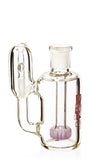 Ash Catcher w/ 14mm Joint, 90˚ Angle, Showerhead + Recycler Perc, by Diamond Glass - Bat Kountry