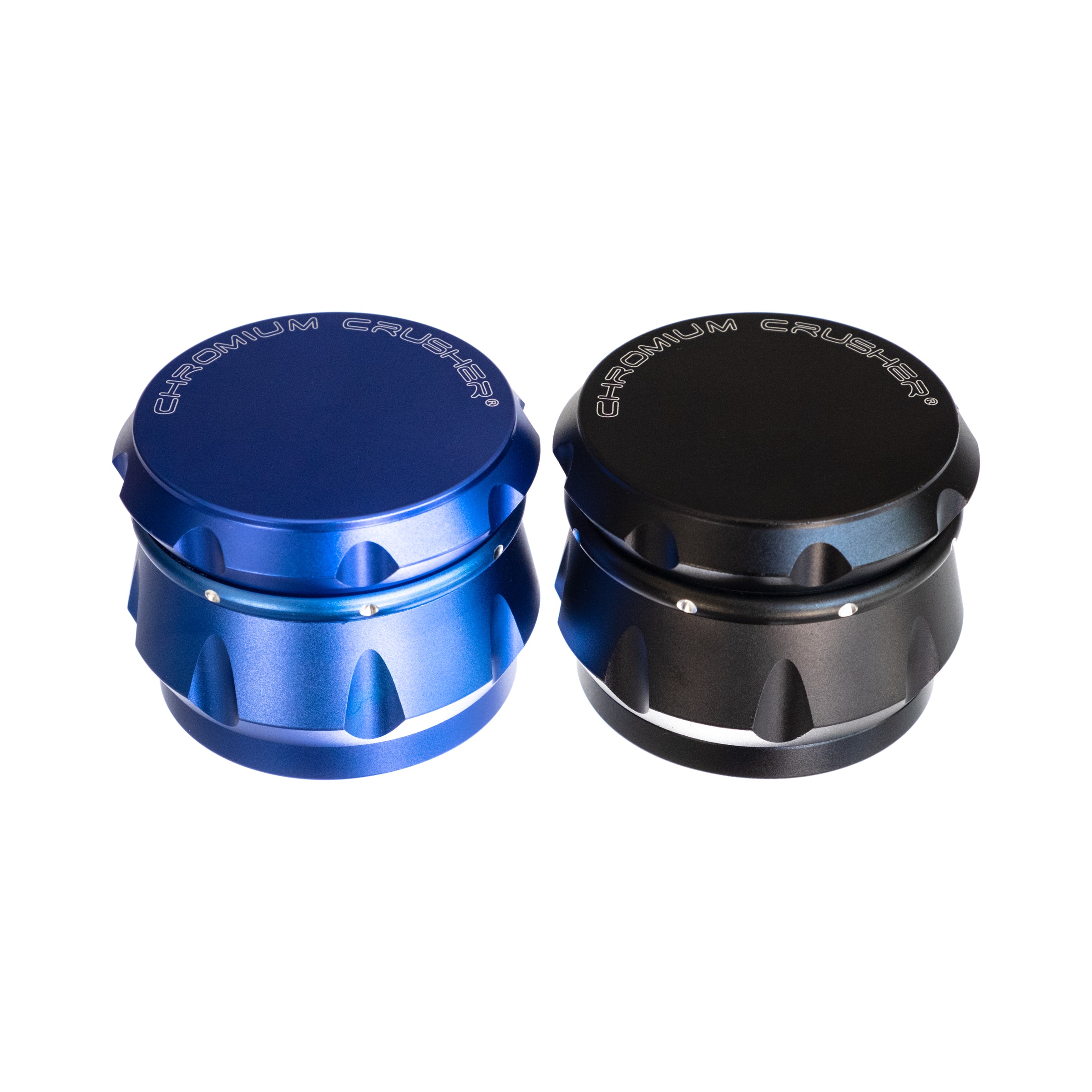 Grinder, Dimpled Aluminum 4-Piece 3-Level 2.5