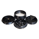 Grinder, Dimpled Aluminum 4-Piece 3-Level 2.5", by Chromium Crusher - Bat Kountry