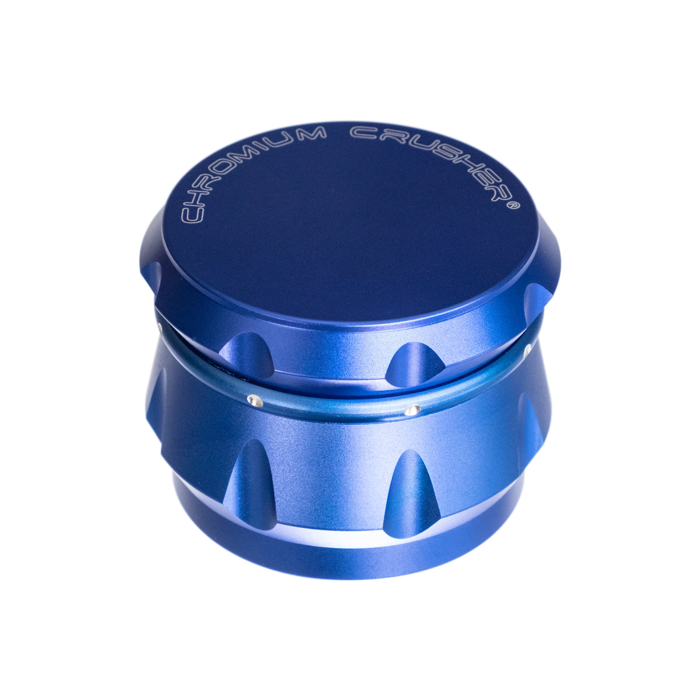 Grinder, Dimpled Aluminum 4-Piece 3-Level 2.5", by Chromium Crusher - Bat Kountry