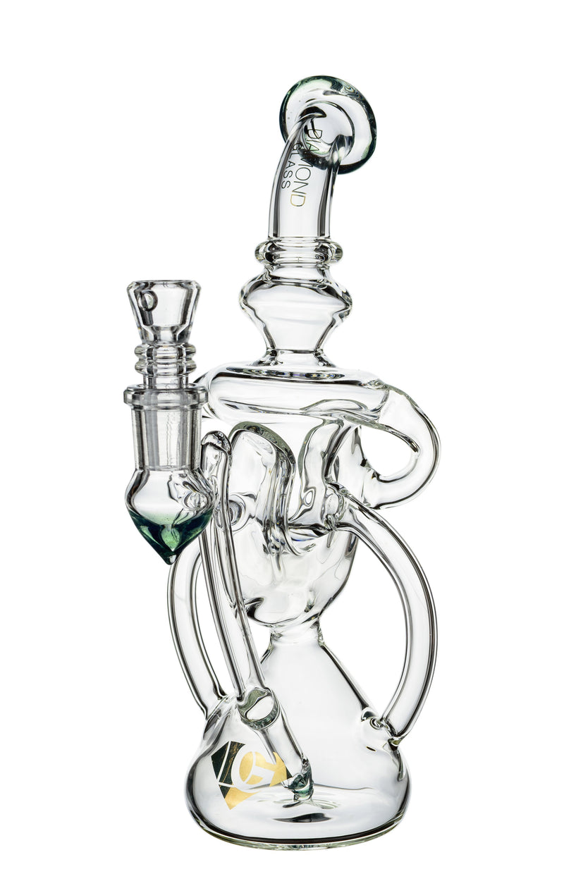 9" Wu-Cycler Rig, by Diamond Glass (free banger included) - Bat Kountry
