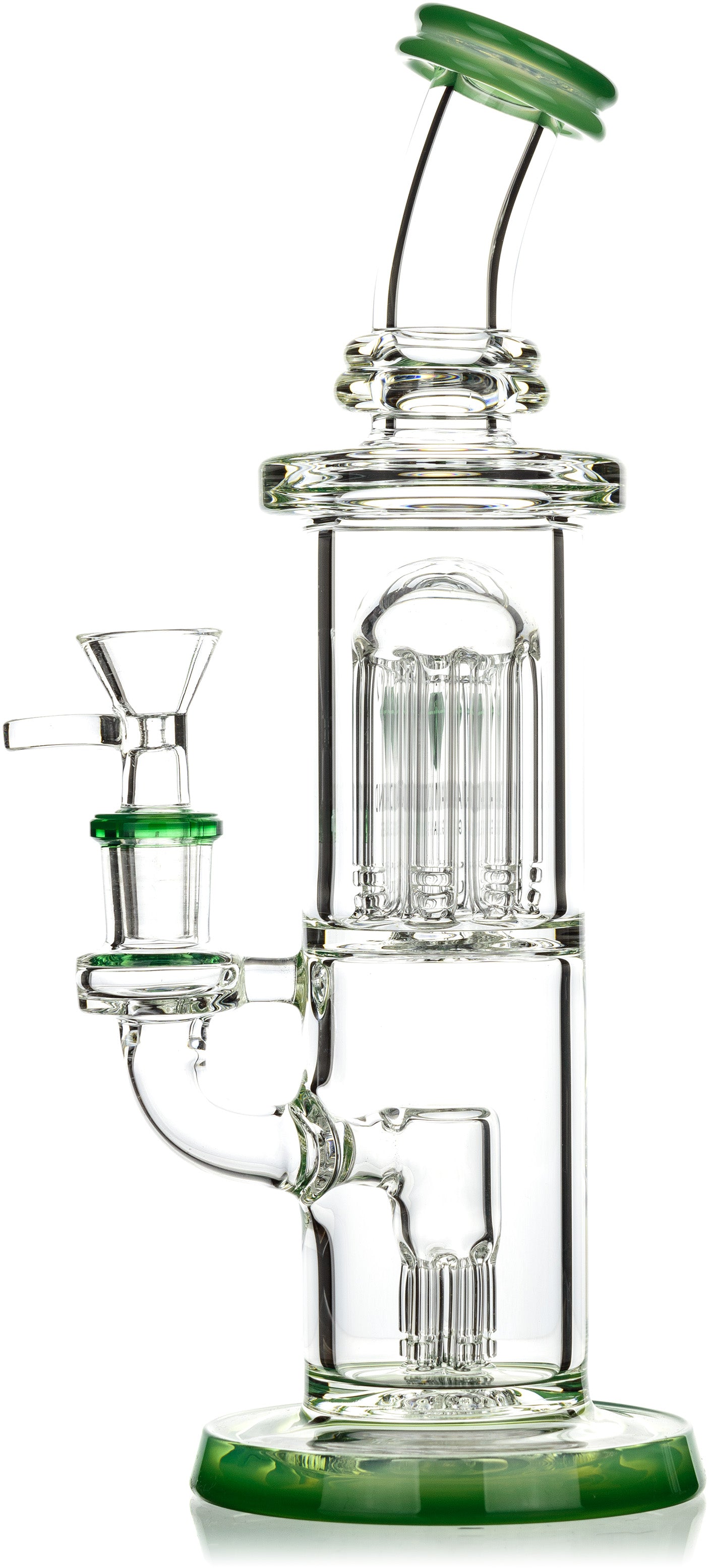 11" Diamond Trophy Rig with double tree percs, by Diamond Glass (free banger included) - Bat Kountry