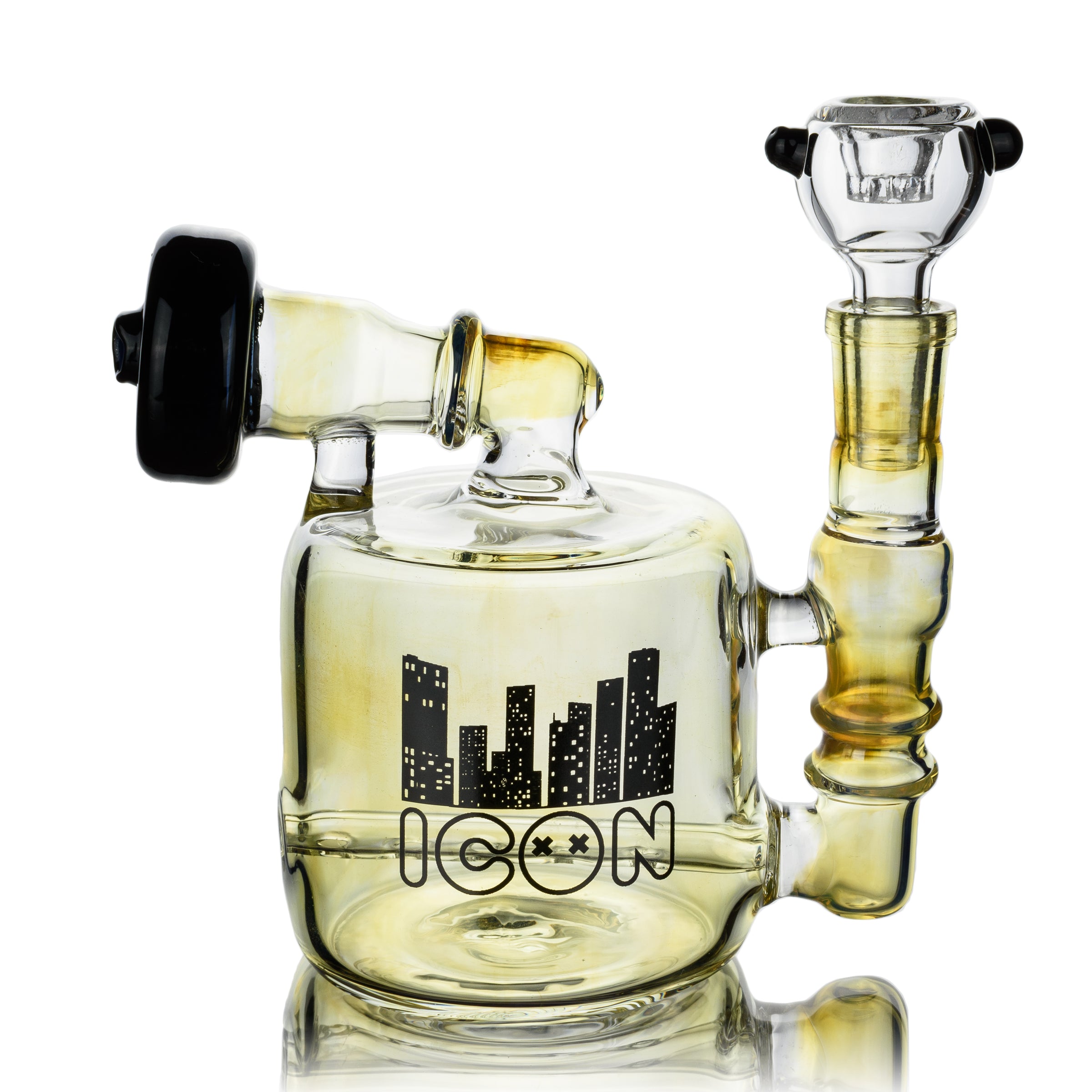 5" Cylinder Rig w/ Inline Diffuser, by Icon Glass (free banger included) - Bat Kountry
